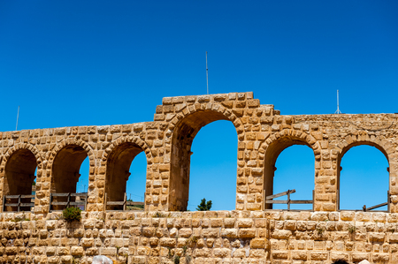 Architecture of the  Ancient Roman city of Gerasa, Jerash, jordanの写真素材