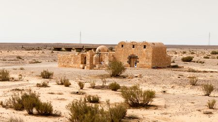 Qasr Amra, a desert castle in Jordan. UNESCO World Heritage siteのeditorial素材