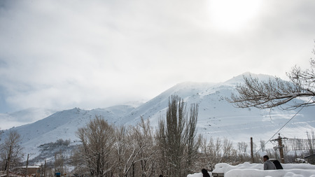 Alvand Mountain in Iran.