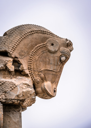 New gate of Persepolis, the ceremonial capital of the Achaemenid Empire.の写真素材