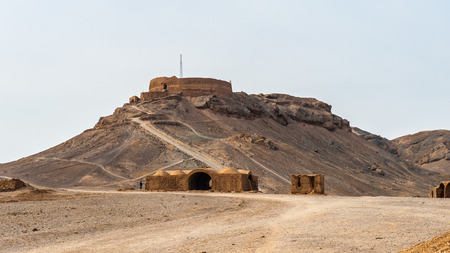 Zoroastrian Towers of Silence, Yazd, Iranの写真素材