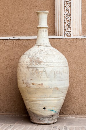 Jar in the Yazd Water Museum of Iranのeditorial素材