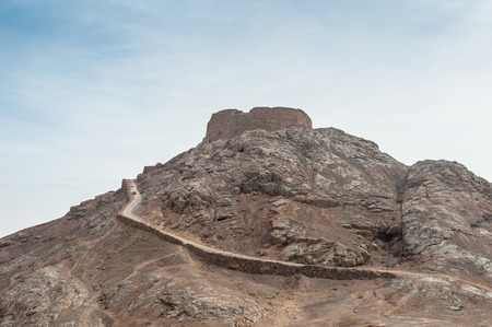 Tower of Silence in Yazd, Iran, built according to the Zoroastrian tradition on the top of the mountainsの写真素材