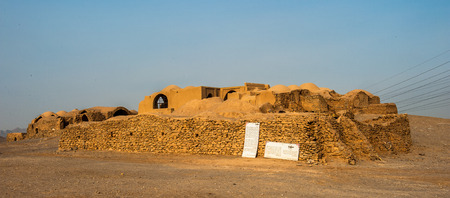 House built by Zoroastrians in Yazd, Iranのeditorial素材