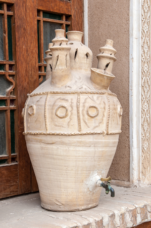 Jar in the Yazd Water Museum of Iranのeditorial素材