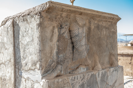 Ruins of the Ancient Persian city of Pasargad, Iran. UNESCO World Heritageの写真素材
