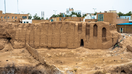 Ruins of the old city of Meybod, Iranの写真素材