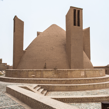 Ancient huge fridge for cooling air and water in Iranのeditorial素材