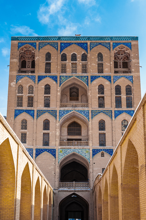 Road to the Ali Qapu Palace, a grand palace in Isfahan, Iranのeditorial素材