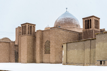 Castle of Narenj, Iran in winterのeditorial素材