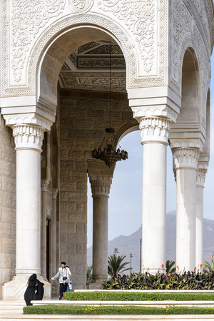 Al Saleh Mosque, Sanaa, Yemenのeditorial素材