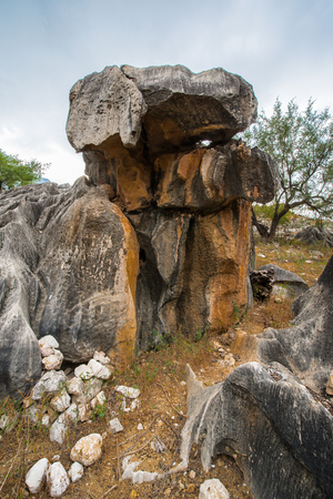 Rock formations on the Soqotra Island, Yemenの写真素材