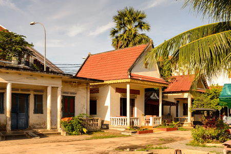 Prumrot Vat, one of the Buddhism temples in Siem Reap, Cambodia/の写真素材