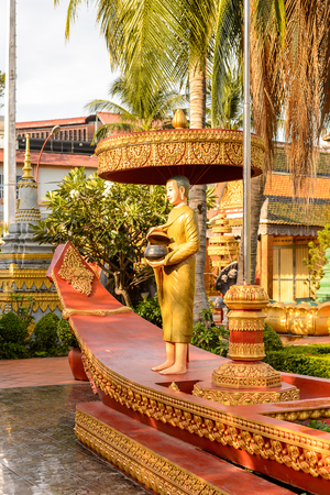 Prumrot Vat, one of the Buddhism temples in Siem Reap, Cambodia/のeditorial素材