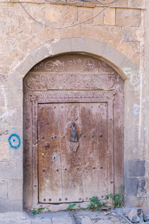 Architecture of the Old Town of Sana'a, Yemen. UNESCO World heritageの写真素材