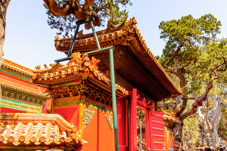 Garden of the Forbidden City, Palace Museum. Imperial Palaces of the Ming and Qing Dynasties in Beijing and Shenyang. UNESCO World Heritageのeditorial素材