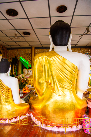 Surroundings of the Shwedagon Pagoda, a gilded stupa on the Singuttara Hill, Kandawgyi Lake, Yangon, Myanmarのeditorial素材