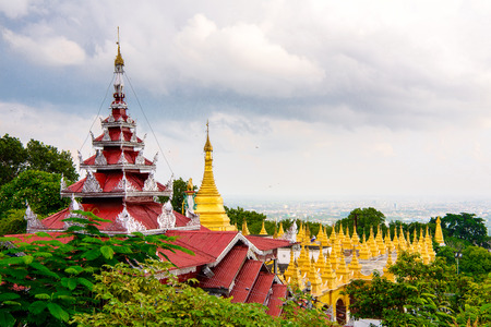 Su Taung Pyai,  Mandalay, Myanmar. One of the Buddhist sitesの写真素材
