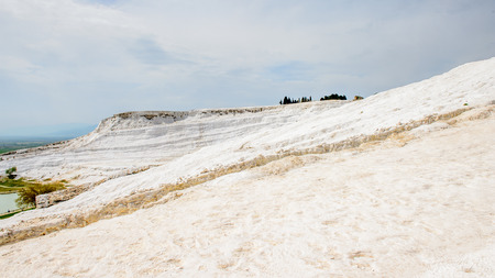 Amazing travertines in Pamukkale (Cotton Castle), Turkey.のeditorial素材