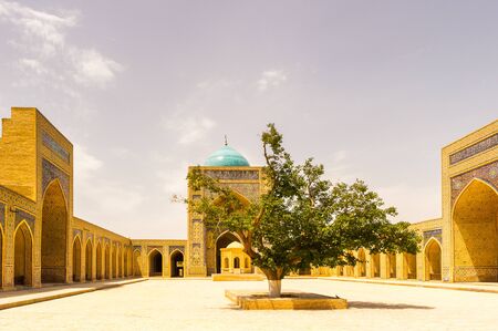 Mosque in the Historic Centre of Bukhara, UNESCO World  heritage site, Uzbekistanの写真素材