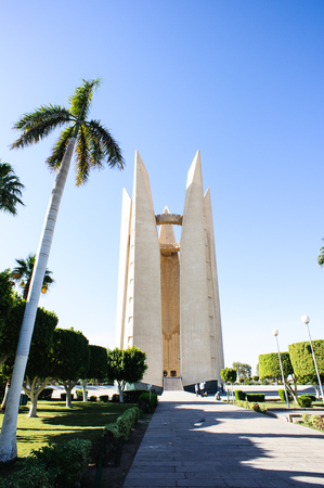 ASWAN, EGYPT - DEC 2, 2014: The Lotus Tower near Aswan, Egypt. It's a Egyptian Russian Friendship Monumentのeditorial素材
