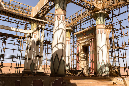 OUARZAZATE, MOROCCO - SEP 6, 2015: Scenes of the Atlas Corporation Studios, one of the world's largest film studiosのeditorial素材