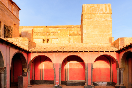 OUARZAZATE, MOROCCO - SEP 6, 2015: Ouarzazate cinema museum, Morocco. One of the torustic destinations of Ouarzazateのeditorial素材