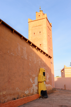 OUARZAZATE, MOROCCO - SEP 6, 2015: Ouarzazate cinema museum, Morocco. One of the torustic destinations of Ouarzazateのeditorial素材