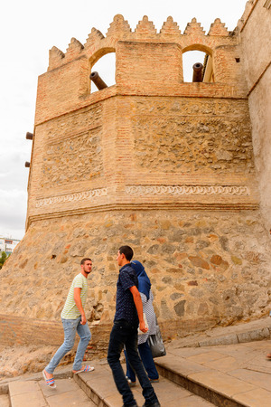 TETOUAN, MOROCCO - SEP 11, 2015: Architecture of Tetouan, a city in northern Morocco.  Tetouan is one of the two major ports of Morocco on the Mediterranean Sea.のeditorial素材