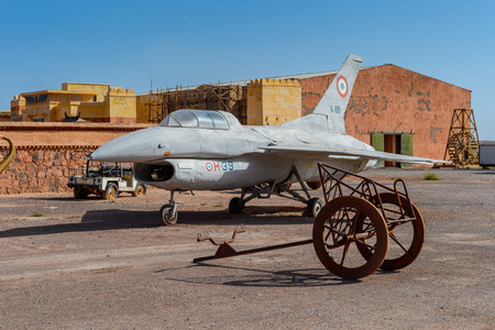 OUARZAZATE, MOROCCO - SEP 6, 2015: Decoation of the Atlas Corporation Studios, one of the world's largest film studiosのeditorial素材