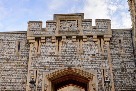 WINDSOR, ENGLAND - JULY 21, 2016: Windsor Castle, Berkshire, England. Official Residence of Her Majesty The Queenのeditorial素材