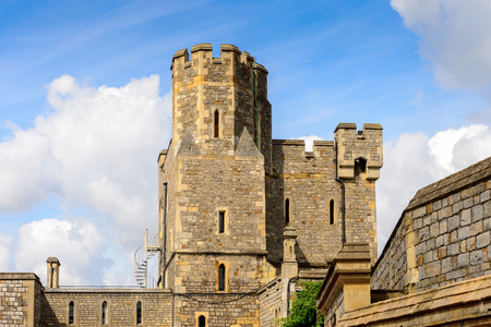 WINDSOR, ENGLAND - JULY 21, 2016: Windsor Castle, Berkshire, England. Official Residence of Her Majesty The Queenのeditorial素材