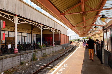 WINDSOR, ENGLAND - JULY 21, 2016: Windsor and Eton Riverside station, a railway station in Windsor, England.のeditorial素材