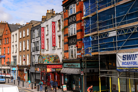 DUBLIN, IRELAND - JULY 12, 2016: Classic architecture of Dublin, the capital and largest city of Ireland.のeditorial素材