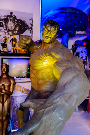 GENOVA, ITALY - MAY 4, 2016: Incredible Hulk,  International cinema museum in Genova, Italy. Museum...
