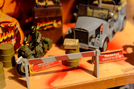 GENOVA, ITALY - MAY 4, 2016: Indiana Jones section, International cinema museum in Genova, Italy. Museum with collections about the popular Hollywood movies.のeditorial素材