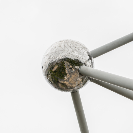 BRUSSELS, BELGIUM - MAY 3, 2015: Atomium, a building in Brussels originally constructed for Expo 58, the 1958 Brussels World's Fairのeditorial素材