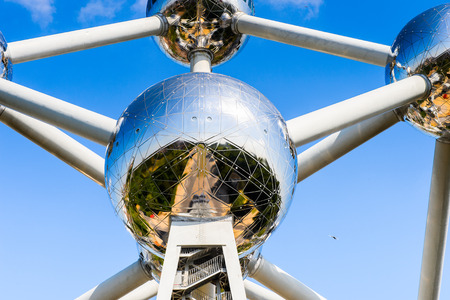 BRUSSELS, BELGIUM - JUNE 4, 2015: Atomium, a building in Brussels originally constructed for Expo 58, the 1958 Brussels World's Fairのeditorial素材
