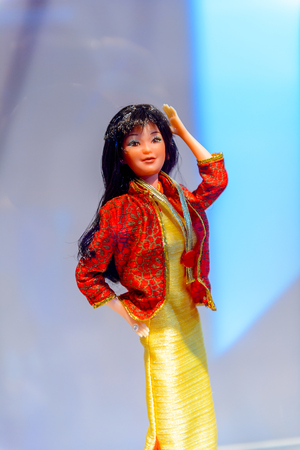 ROME, ITALY - MAY 7, 2016: Barbie doll exhibition in Rome. Barbie  brand belongs to the American toy-company Mattel, Incのeditorial素材