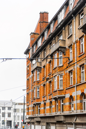 BRUSSELS, BELGIUM - MAY 3, 2015: Architecture of Brussels, Belgium. Brussels is the capital and largest city of Belgium and the capital of the European Unionのeditorial素材