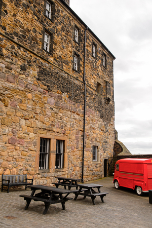 EDINBURGH, SCOTLAND - JULY 17, 2016:  Edinburgh Castle. The Castle was involved in many historical conflicts since 14th centuryのeditorial素材