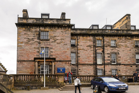 EDINBURGH, SCOTLAND - JULY 17, 2016:  Edinburgh Castle. The Castle was involved in many historical conflicts since 14th centuryのeditorial素材