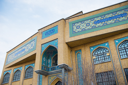 QOM, IRAN - JAN 10, 2014: Fatima Masumeh Shrine in the city of Qom, Iran, which is considered by Shia Muslims to be the second most sacred city in Iran after Mashhad.のeditorial素材
