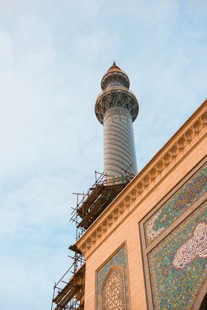 QOM, IRAN - JAN 10, 2014: Fatima Masumeh Shrine in the city of Qom, Iran, which is considered by Shia Muslims to be the second most sacred city in Iran after Mashhad.のeditorial素材