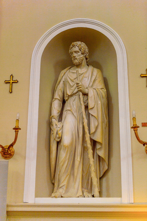 CITY OF SAN MARINO, SM - MAY 11, 2016: Cathedral of San Marino, Historic Centre and Mount Titano are the UNESCO World Heritage since 2008のeditorial素材