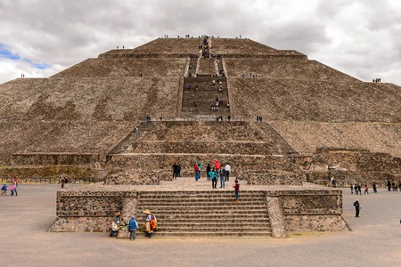 TEOTIUCAN, MEXICO - OCT 27, 2016: Sun Pyramid (Piramide del Sol) of Teotihuacan, it was an ancient...