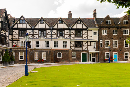 LONDON, ENGLAND - JUL 20, 2016: Interior of the Tower of London (Her Majesty's Royal Palace and Fortress of the Tower of London), England. UNESCO World Heritageのeditorial素材