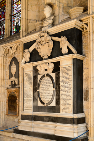 YORK, ENGLAND - july 19, 2016: York Minster (Cathedral and Metropolitical Church of Saint Peter), York, England. Listed Building â Grade Iのeditorial素材