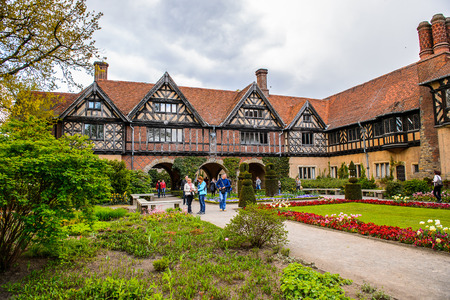 POTSDAM, GERMANY - APR 30, 2015: Cecilienhof Palace a palace in Potsdam, Brandenburg, Germany.  Palaces and Parks of Potsdam and Berlin UNESCO World Heritage Siteのeditorial素材