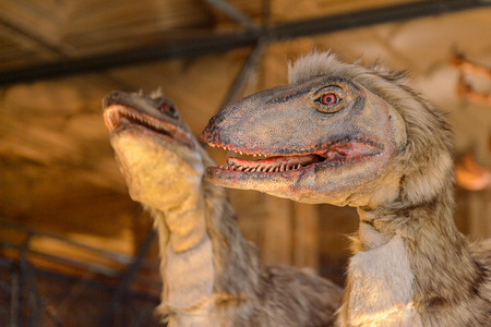 LONDON, ENGLAND - JUL 23, 2016: Dinosaur area at the Natural History Museum (1881), Exhibition Road, South Kensingtonのeditorial素材